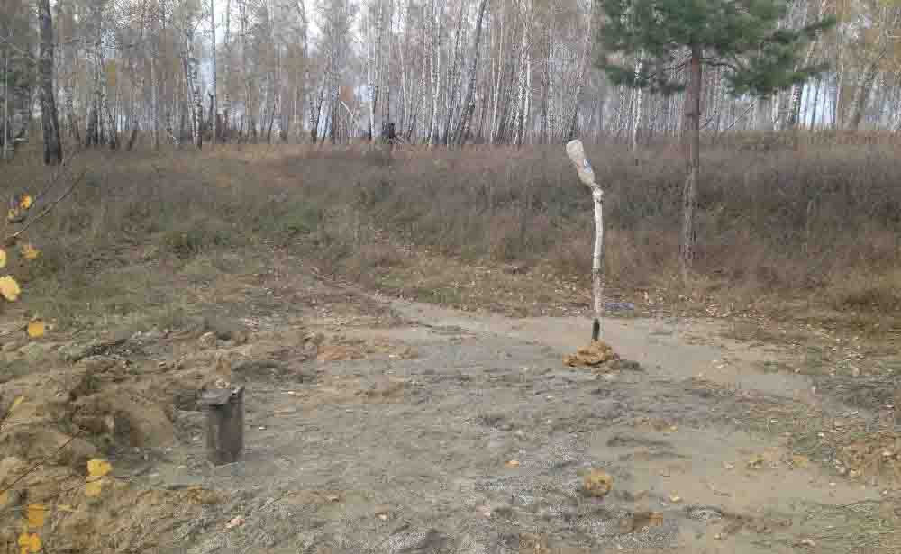 Groundwater prospecting in Chelyabinsk city. The well drilled at the best point within exploration area