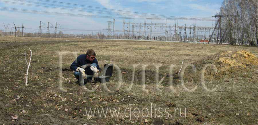 Red field near with LEP. Prospect-evaluation survey for water supply of some districts Chelyabinsk